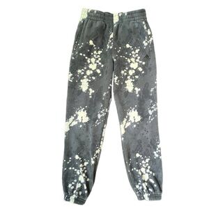 Adidas Kids Loose Fit Bleach Washed Joggers in Gray & White‎ - L (14/16)